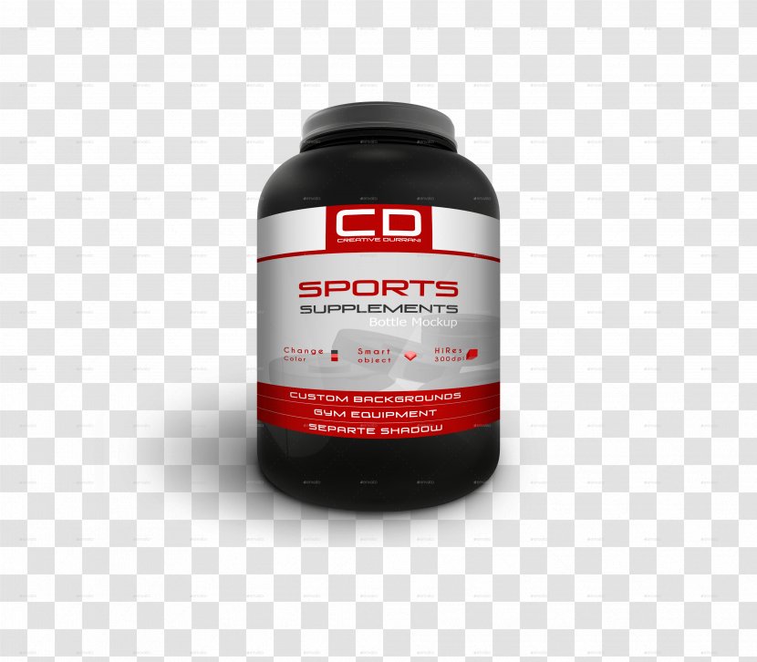 Dietary Supplement Mockup Bodybuilding Vitamin - Liquid - Sport Transparent PNG