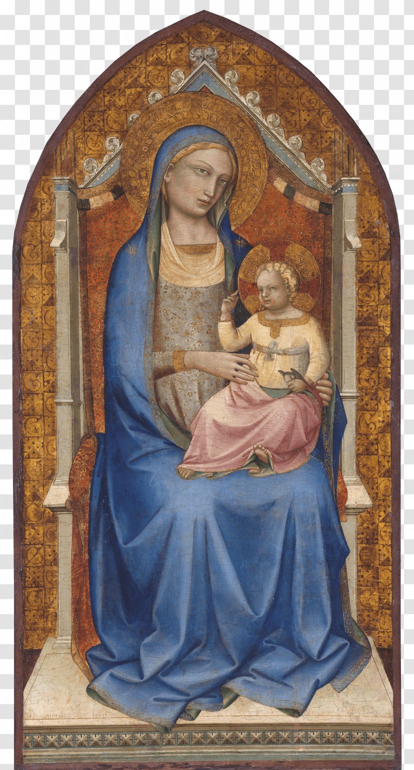 Painting Lorenzo Monaco Renaissance Coronation Of The Virgin Rijksmuseum - Mary Printing Transparent PNG
