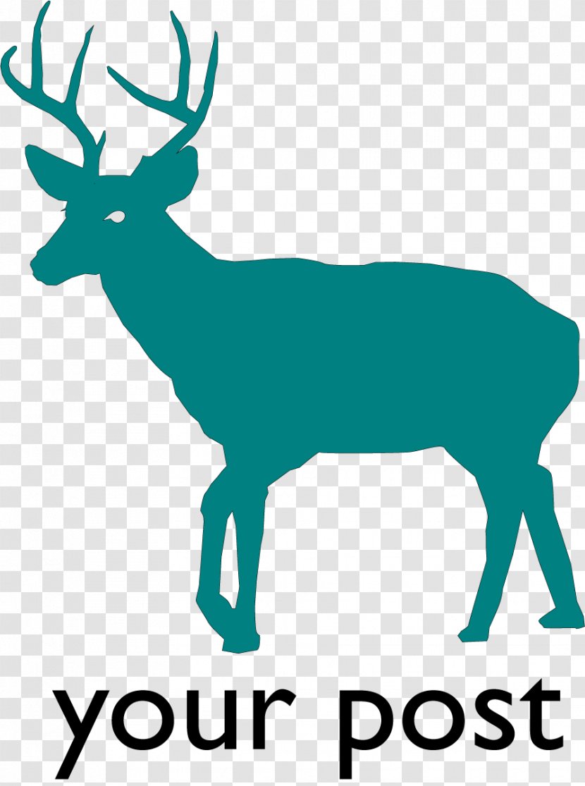 White-tailed Deer Silhouette Clip Art - Whitetailed - 1 Transparent PNG