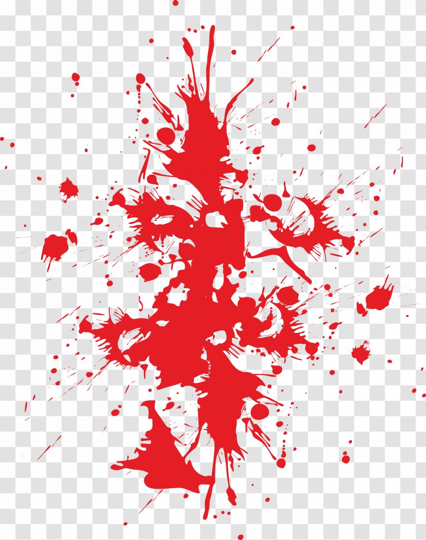 Blood Type Splatter Film - Graphic Arts - Splashed Everywhere Transparent PNG