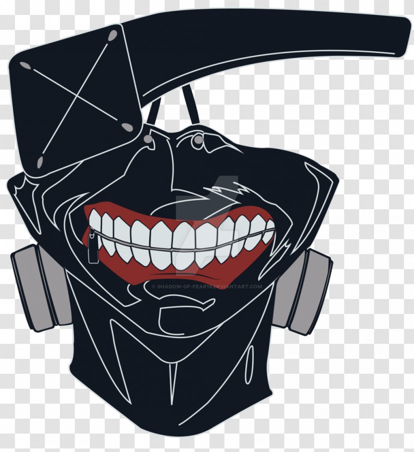 T-shirt Tokyo Ghoul Mask - Silhouette - String Light Transparent PNG