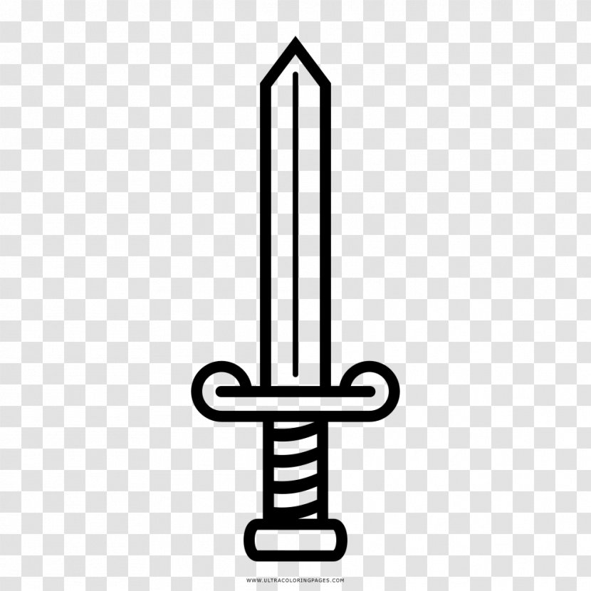 Drawing Sword Coloring Book Dagger Transparent PNG