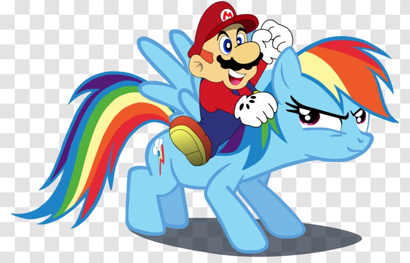 Rainbow Dash Mario Pony Super Nintendo Entertainment System Luigi - Frame Transparent PNG