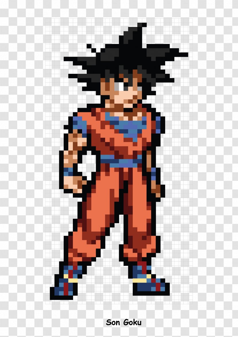 Goku Super Saiyan Character Cartoon - Pixelation Transparent PNG