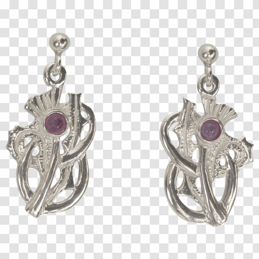 Amethyst Earring Body Jewellery - Gemstone Transparent PNG