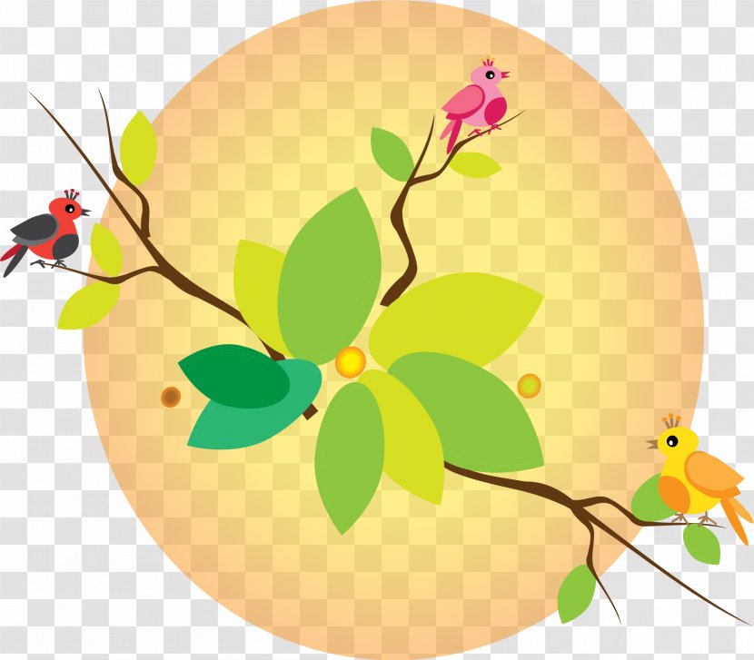 Bird Clip Art - Flower - Love Birds Transparent PNG