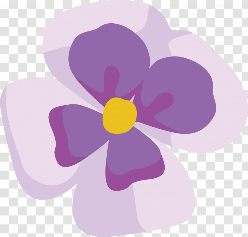 Violet Purple Petal Flower Plant Transparent PNG