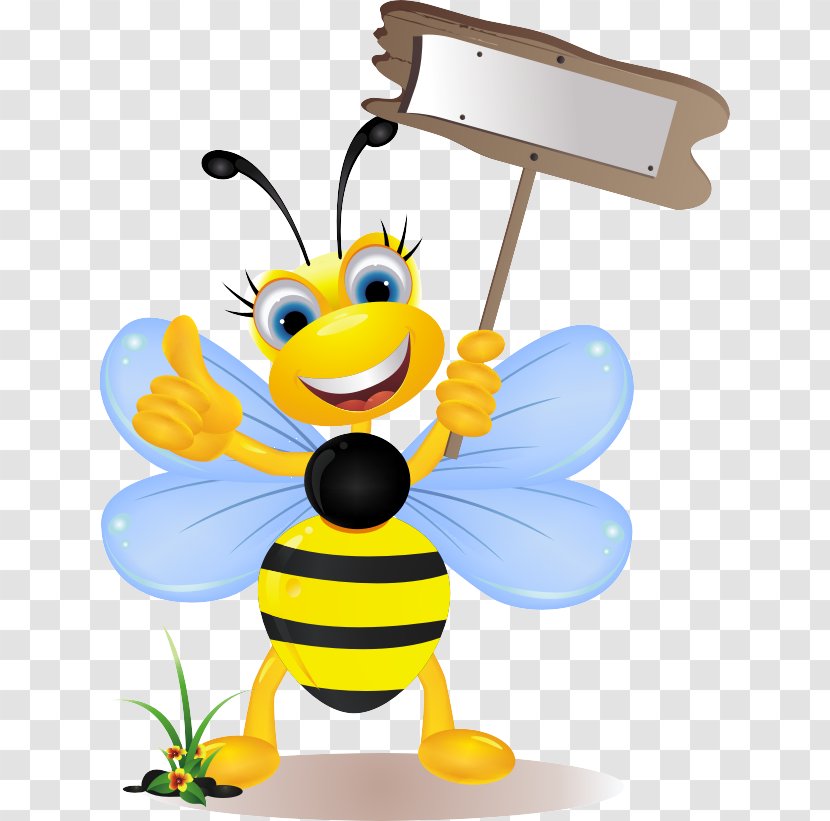 Bee Animation Clip Art - Honey - Cartoon Transparent PNG