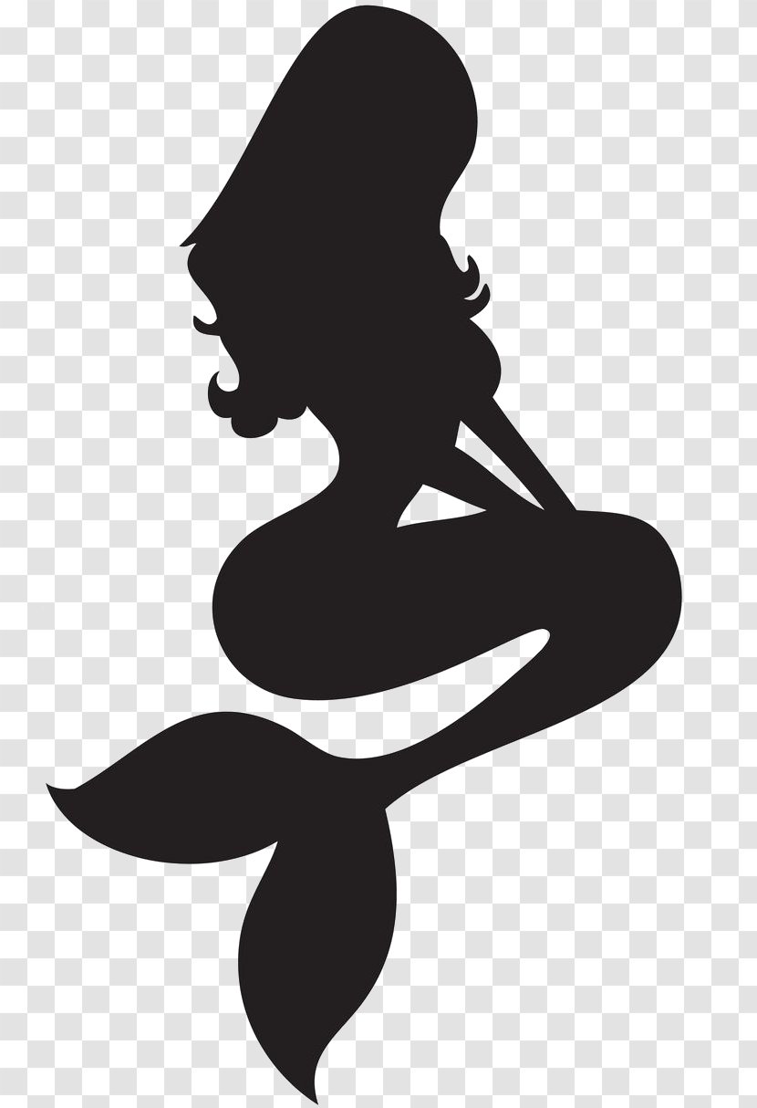 Ariel Mermaid Silhouette The Prince - Decal Transparent PNG