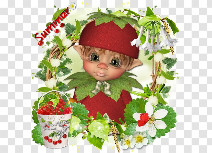 Strawberry Christmas Ornament Doll Leaf - Plant - Summer To Autumn Transparent PNG