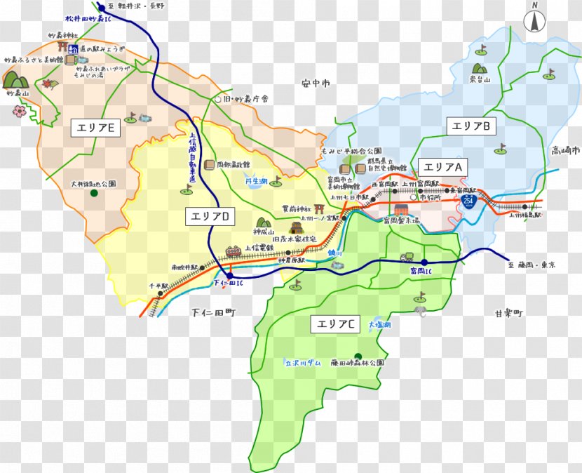 富岡市役所 北庁舎 370-2392 Miyamotomachi Parking Lot Map - City Transparent PNG