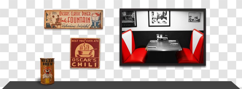 Oscar's Classic Diner Restaurant Customer Brand Product - Booth Transparent PNG