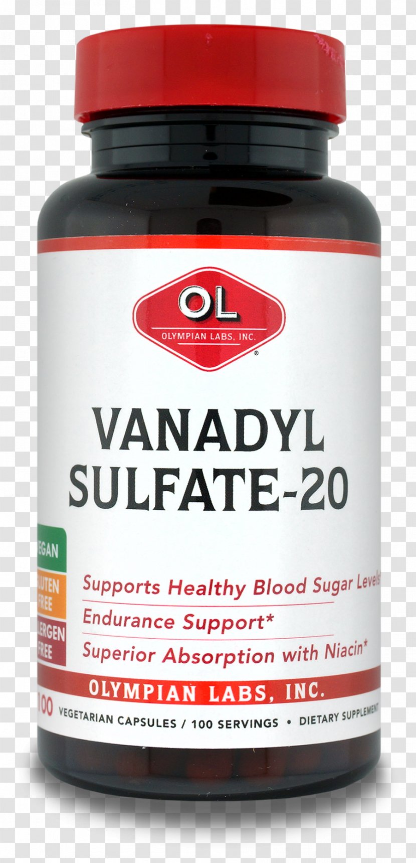 Vanadyl Sulfate Dietary Supplement Ion Olympian Labs, Inc. - Vegetarianism - Diet Transparent PNG