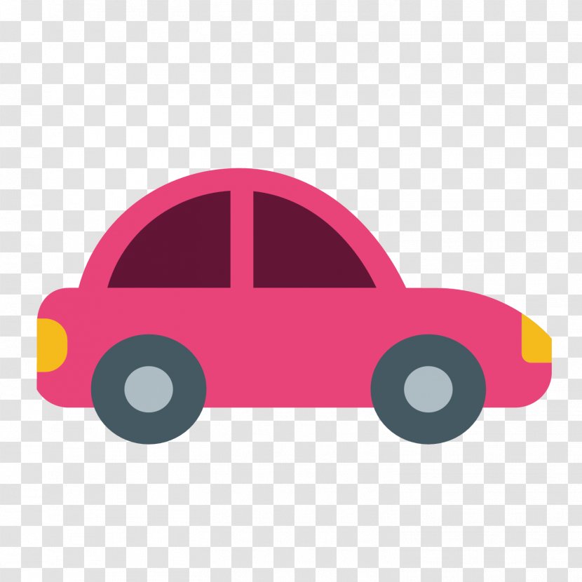 Car Icon Design - Pink Transparent PNG