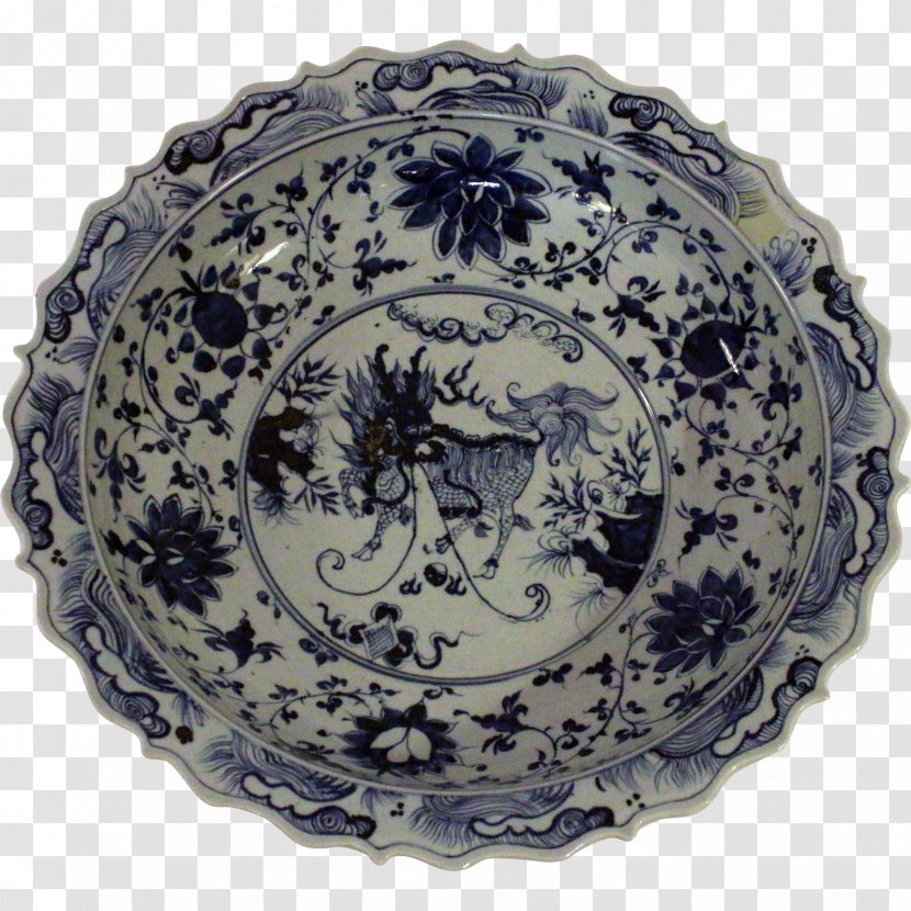 Tableware Platter Ceramic Plate Porcelain - Blue Transparent PNG