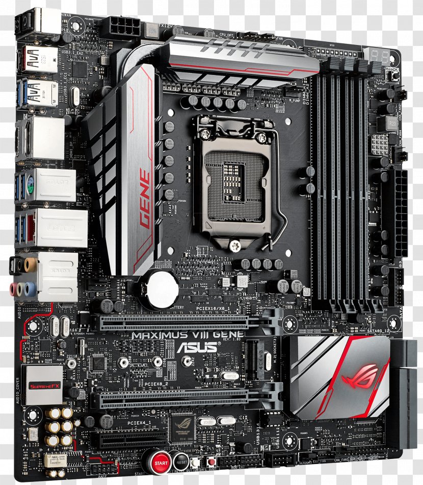 Z170 Premium Motherboard Z170-DELUXE Computer Cases & Housings Hardware Central Processing Unit - Asus Maximus Viii Gene - Hero Transparent PNG