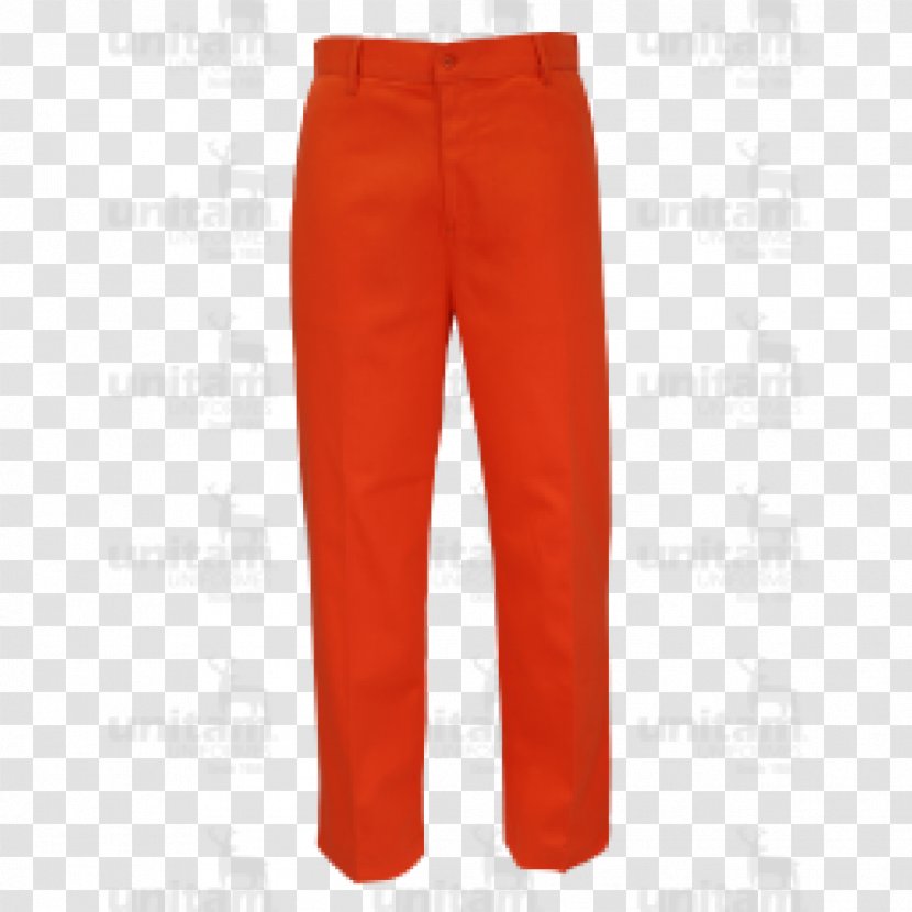 Waist Jeans Pants - Orange Transparent PNG