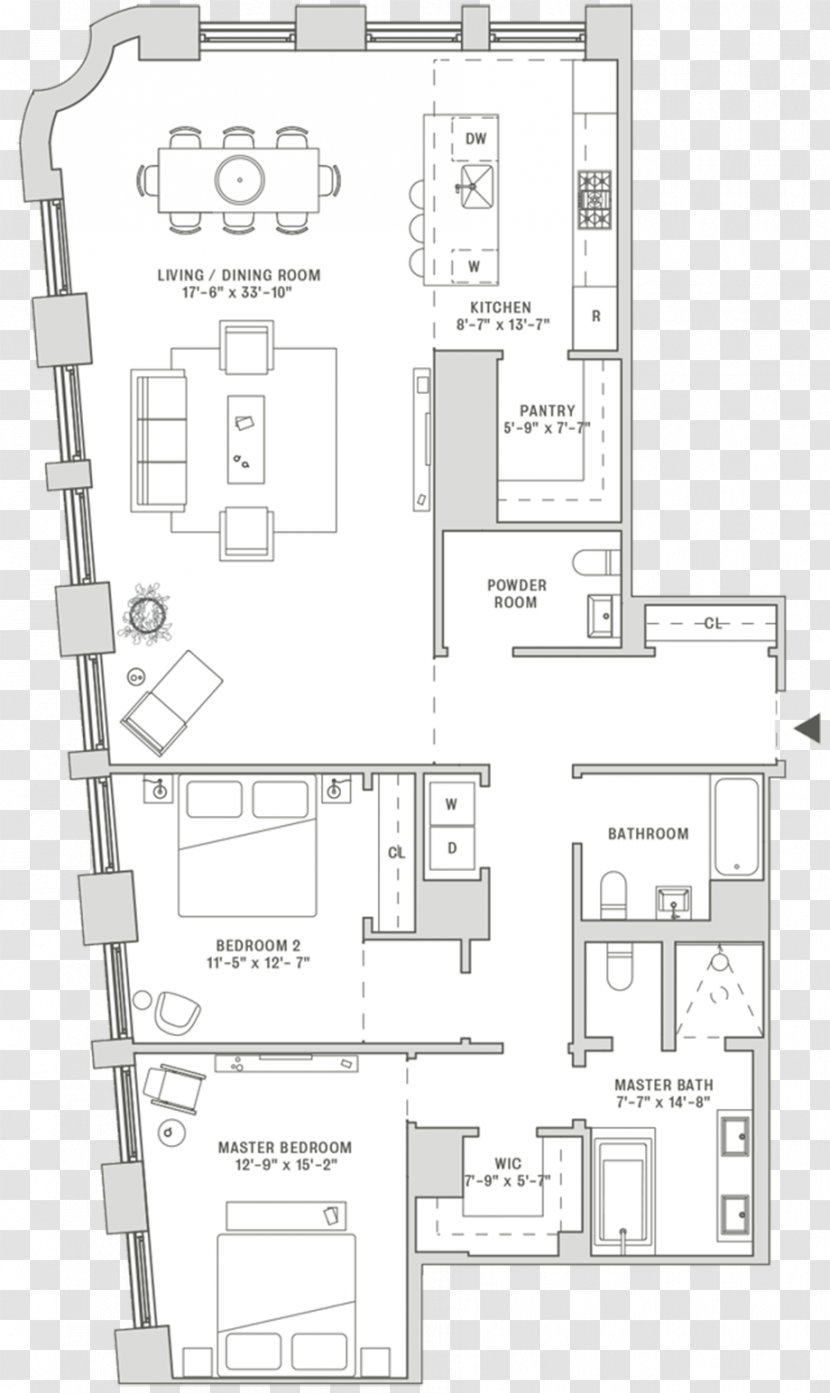 Floor Plan Land Lot - Drawing - Design Transparent PNG