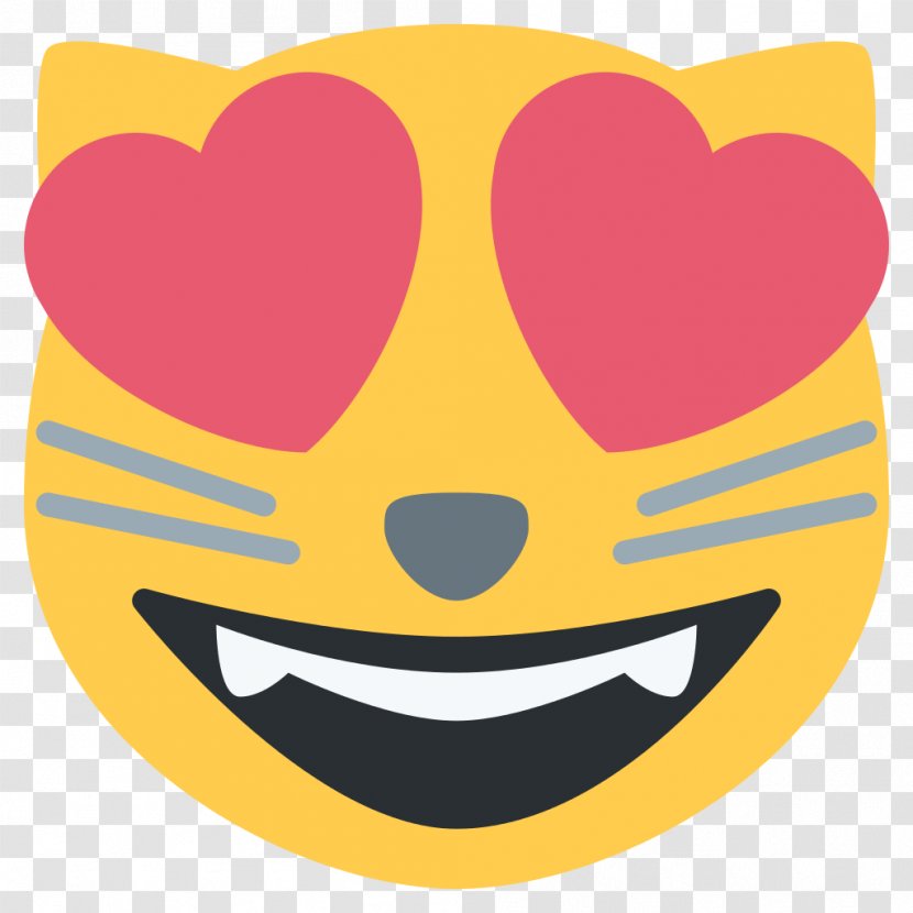 Cat Emoji Heart Felidae Kitten - Love - Face Transparent PNG