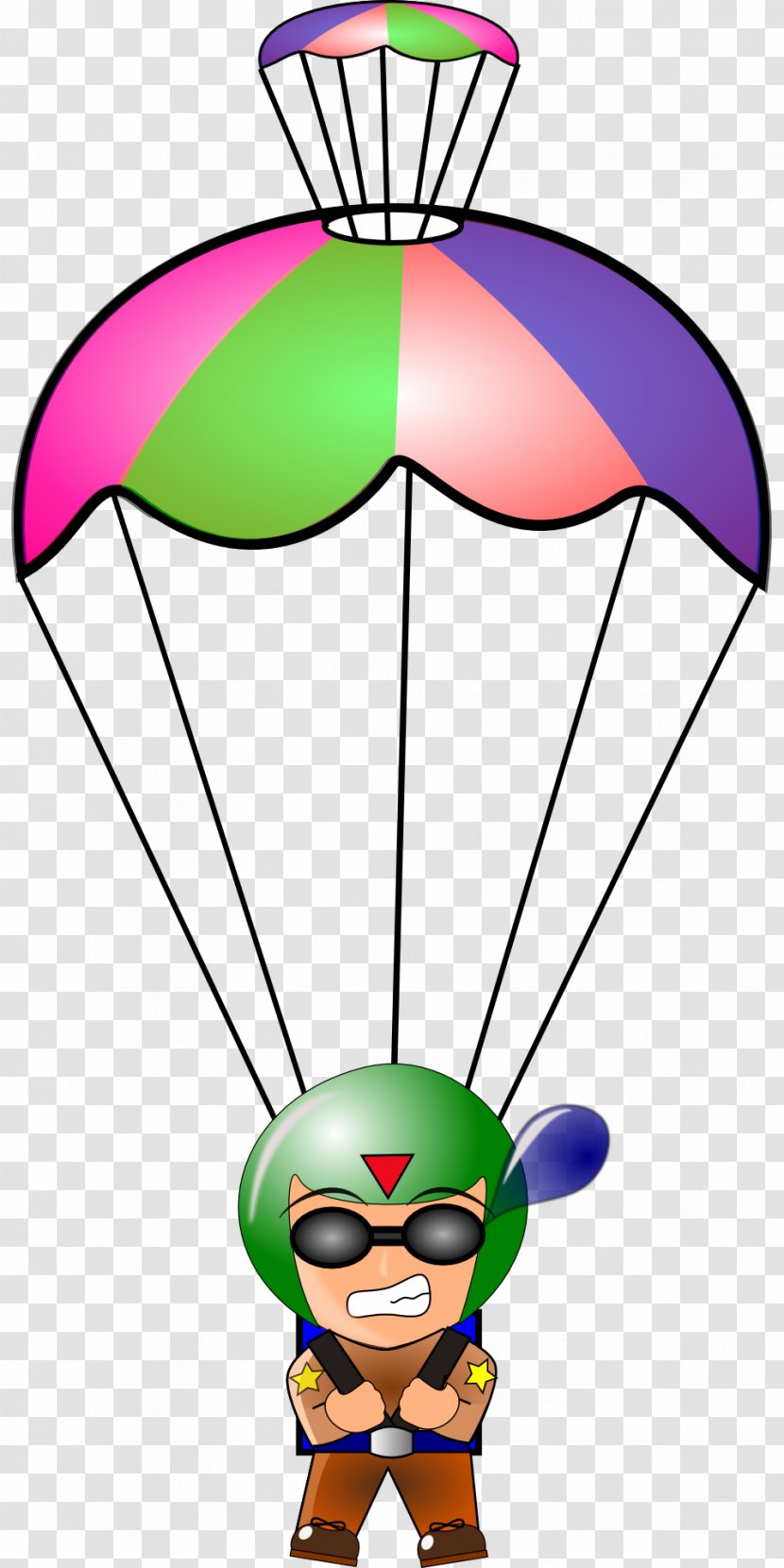Parachute Parachuting Clip Art - Colorful Transparent PNG