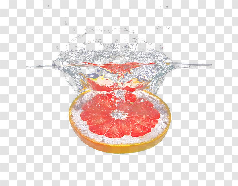 Grapefruit Citric Acid Orange Citrus - Fruit In Water Transparent PNG