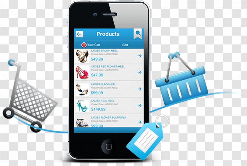 Mobile Commerce App Development E-commerce Web Internet - Portable Communications Device - World Wide Transparent PNG