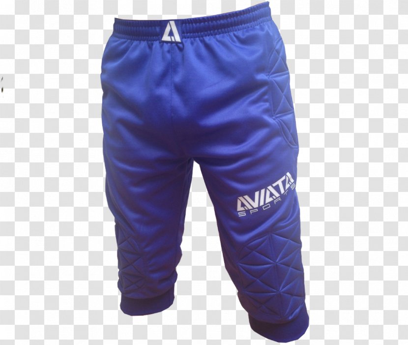 Goalkeeper Hockey Protective Pants & Ski Shorts - Electric Blue - Gloves Transparent PNG