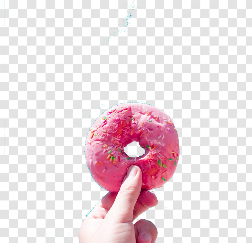 Doughnut Photography Color Designer - Petal - Holding Strawberry Donuts Transparent PNG