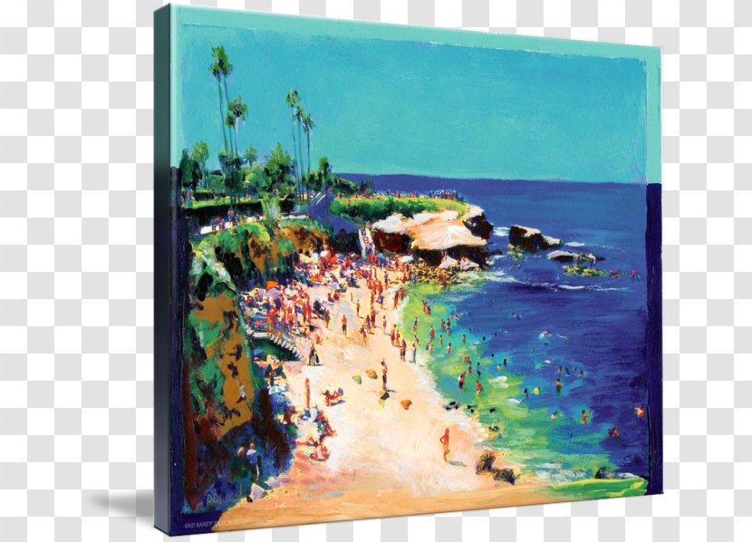 Painting La Jolla Cove Acrylic Paint Gallery Wrap - Artwork Transparent PNG