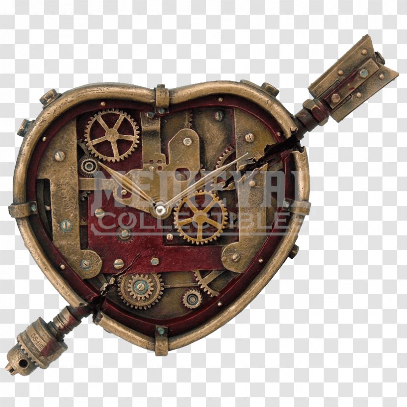 Steampunk Clockwork Heart Science Fiction Valentine's Day - Clock Transparent PNG