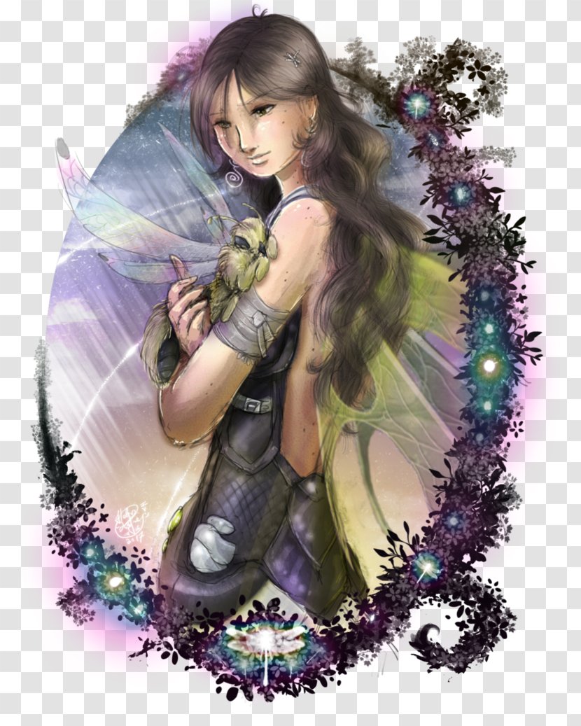 Lilac Violet Legendary Creature Purple Fairy - Flower - Dragon Fly Transparent PNG