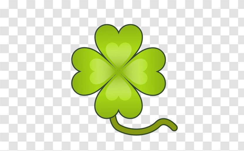 Four-leaf Clover Symbol Emoji Shamrock - Flower Transparent PNG