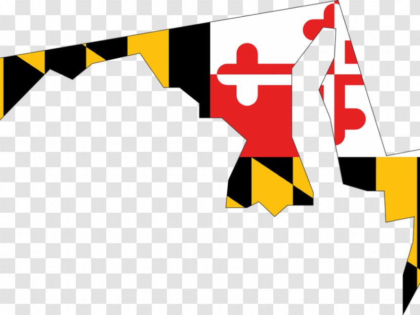 Flag Of Maryland U.S. State Clip Art - Yellow Transparent PNG
