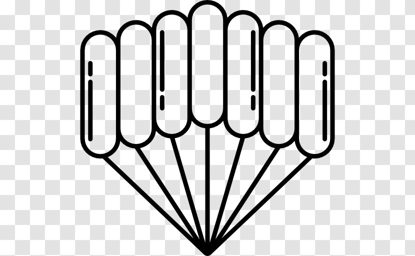 Parachuting Sport Parachute - Black And White Transparent PNG