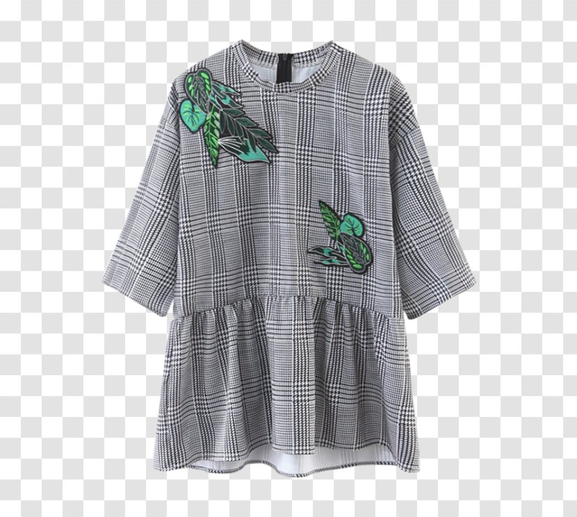 Blouse T-shirt Collar Dress - Neckline - Baggy Sweater Dresses Transparent PNG