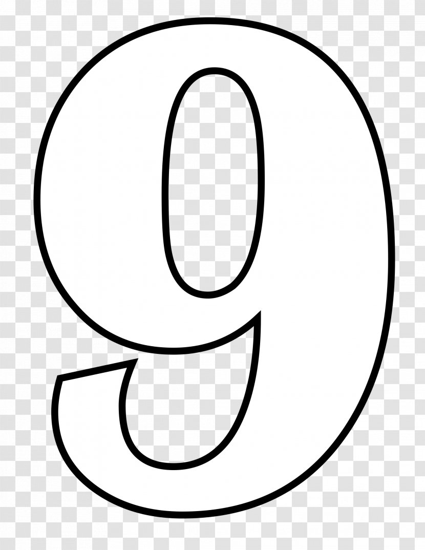 Black And White Face Smile Thumb - Head - Number 9 Transparent PNG
