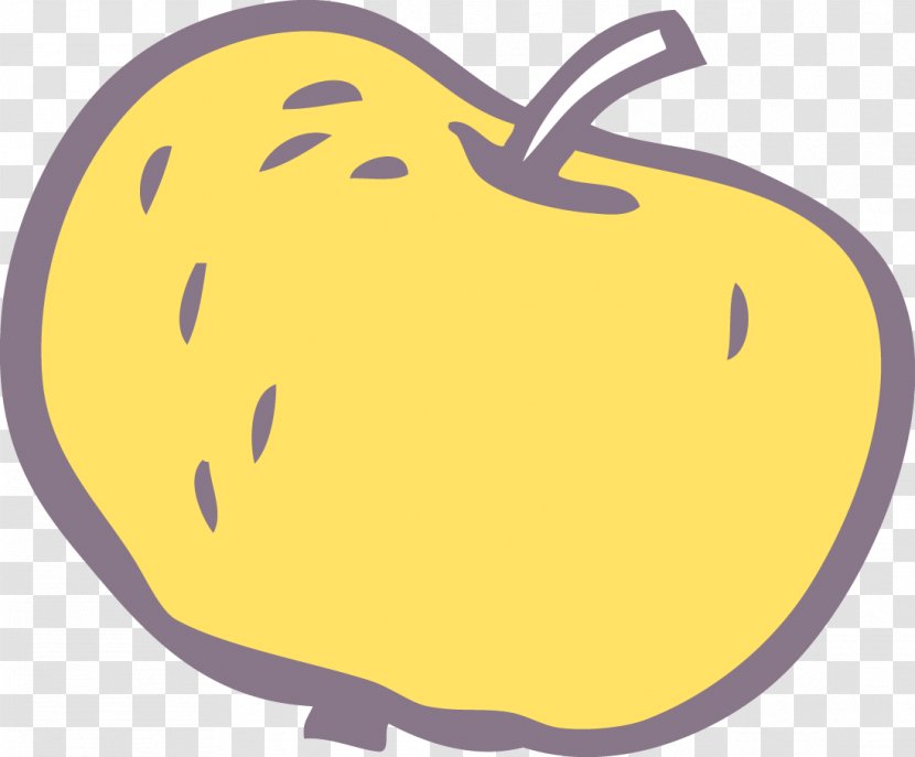 Text Yellow Apple Clip Art - Organism - Hand-painted Apples Transparent PNG