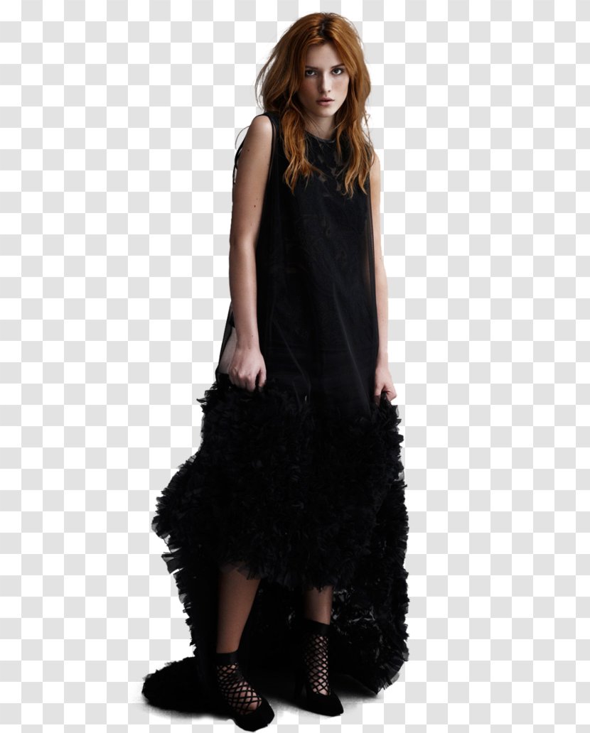 Little Black Dress Human Hair Color Fashion - Bella Thorne Transparent PNG