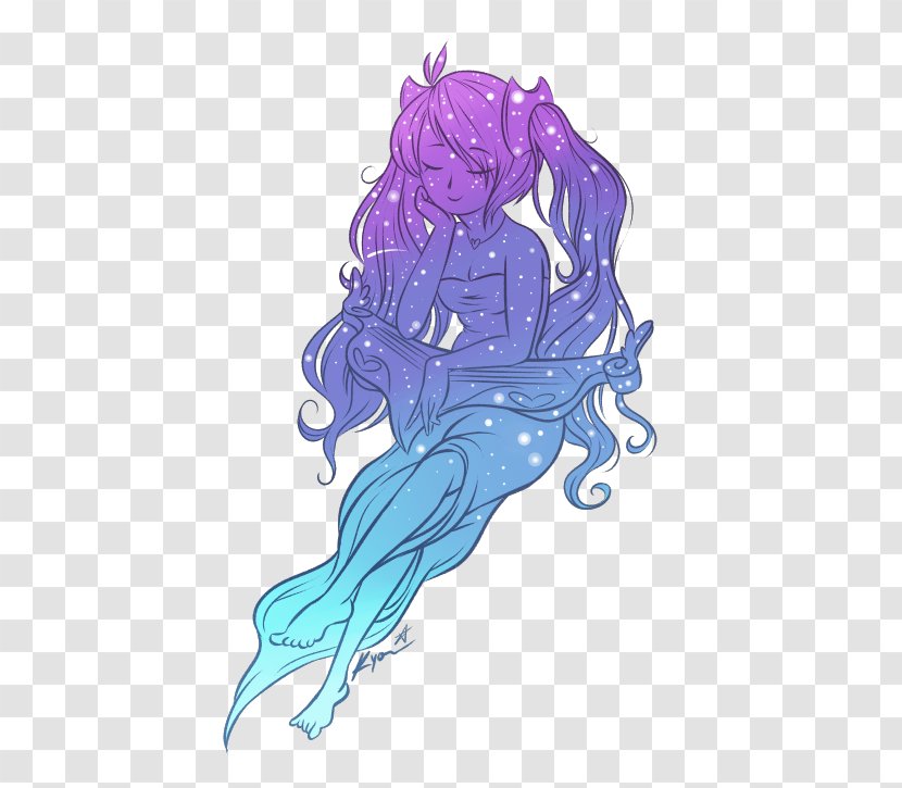 Mermaid Cartoon Legendary Creature Muscle - Watercolor Transparent PNG