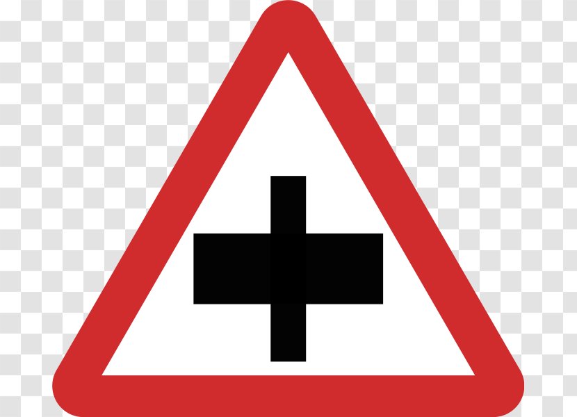 Traffic Sign Road Junction Warning - Control Transparent PNG