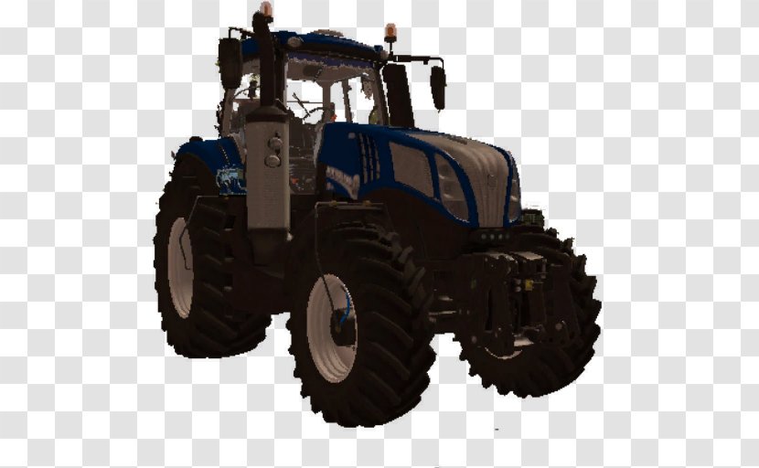 Farming Simulator 17 Tractor New Holland Agriculture Tire Fiat Automobiles - Vehicle Transparent PNG