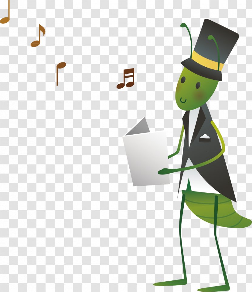 Singing Cartoon - Watercolor - Ants Transparent PNG