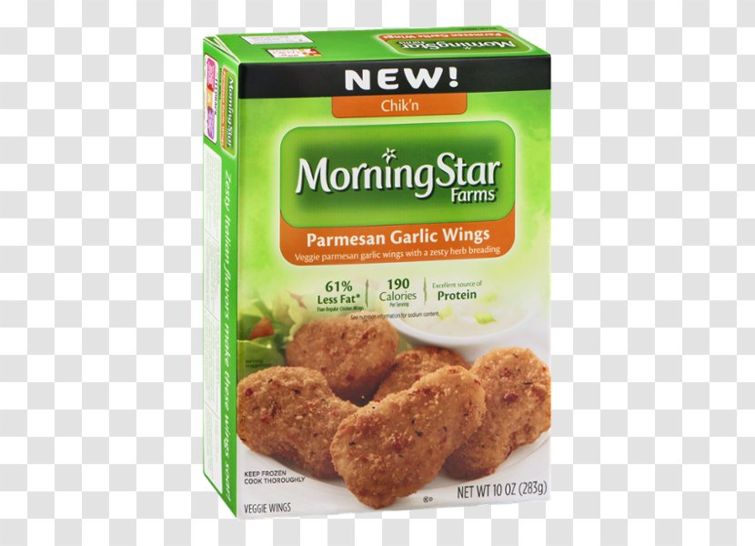 Vegetarian Cuisine Chicken Nugget Food Morningstar Farms Recipe - Vegetarianism - Kfc Calories Hot Wings Transparent PNG