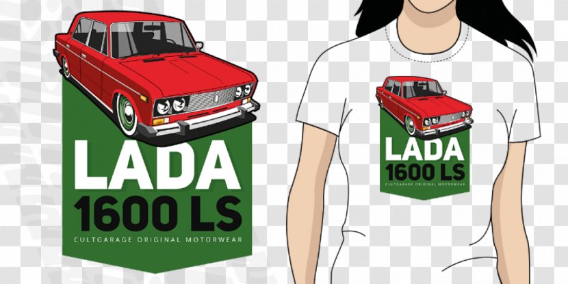 Lada Car T-shirt VAZ-2106 VAZ-2101 - Automotive Design - Red X Hero Transparent PNG