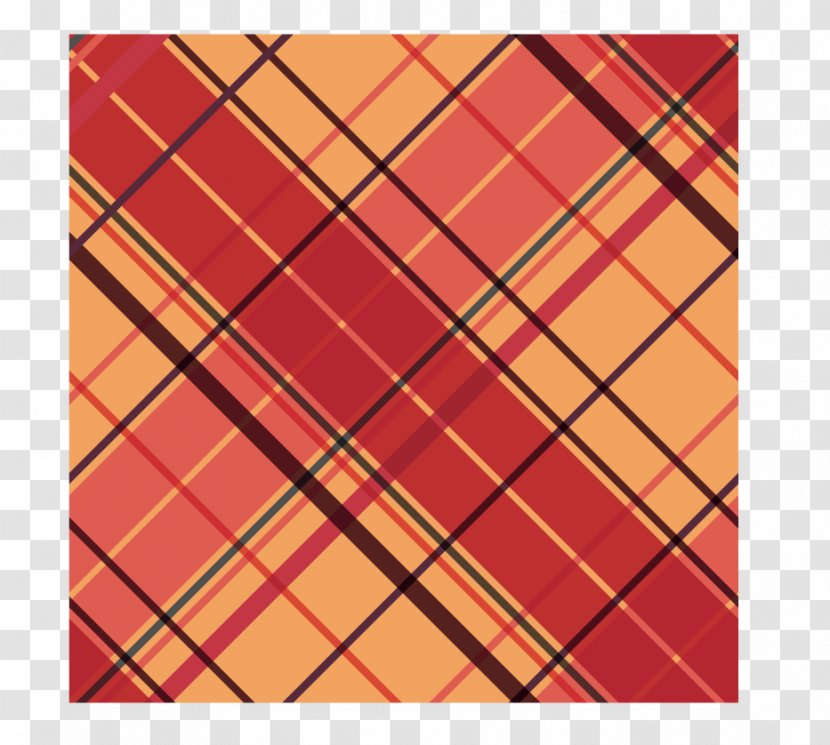 Line Red Tartan - Orange - Designs Transparent PNG