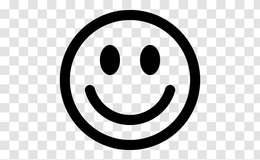 Emoji Black And White - Closeup - Pleased Logo Transparent PNG
