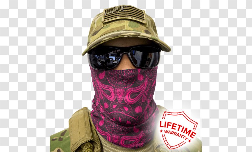 Kerchief Cap Skull Camouflage Mask - Military Transparent PNG