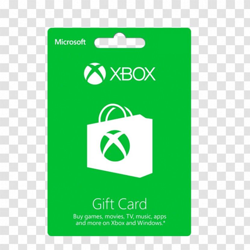 Gift Card Xbox 360 Microsoft Live - Brand Transparent PNG