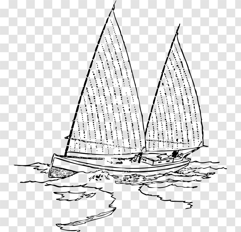Drawing Sailboat Clip Art - Vehicle - Sail Transparent PNG