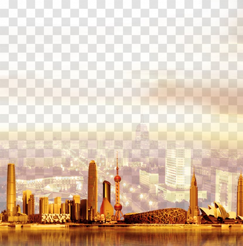 Oriental Pearl Tower Pudong Download - Sky - Shanghai City Background Transparent PNG